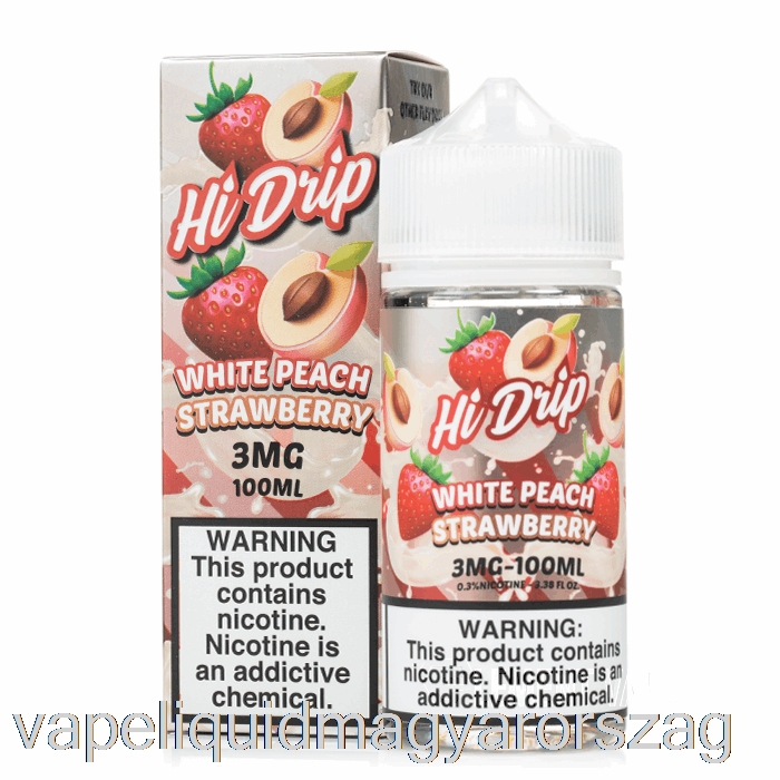 Fehér Barack Eper - Hi-drip - 100ml 3mg Vape Toll